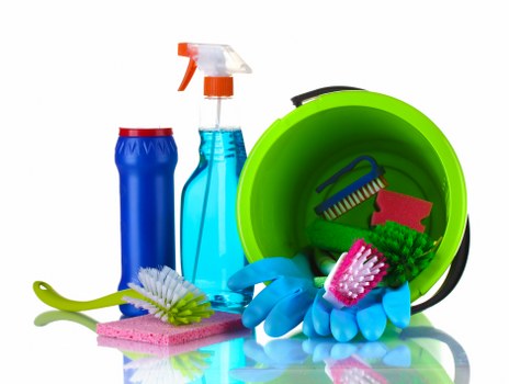 Professional upholstery cleaning for a sofa in a living room