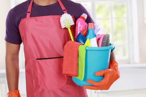 Professional Brent cleaners providing thorough home cleaning in a modern living space