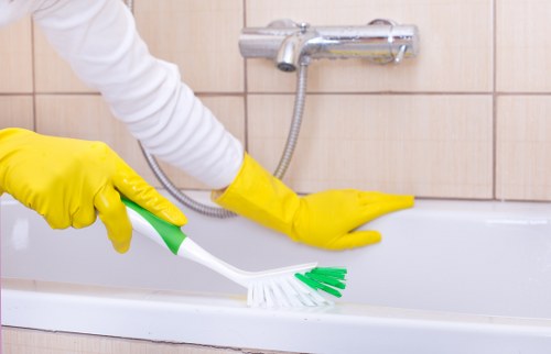 Professional deep cleaning work in a well-maintained home